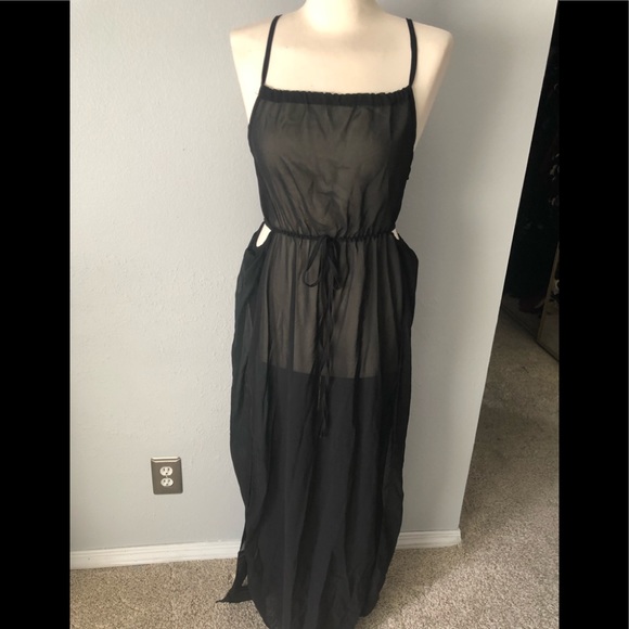 NWT Chiffon Beach Maxi Dress - Picture 3 of 5